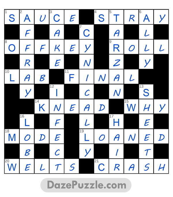 puzzle page crossword 8 may 2025 answer