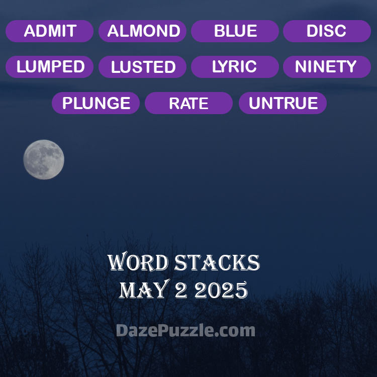 word stacks may 2 2025