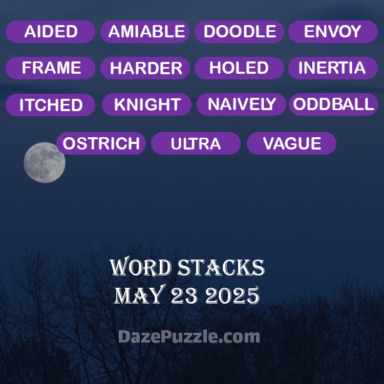 word stacks may 23 2025