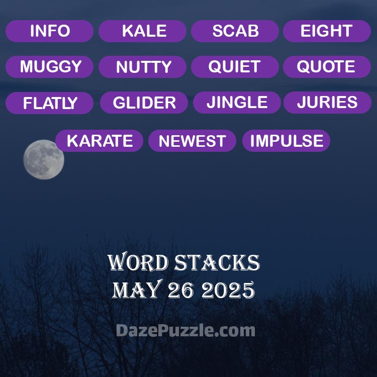 word stacks may 26 2025