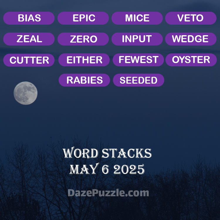 word stacks may 6 2025
