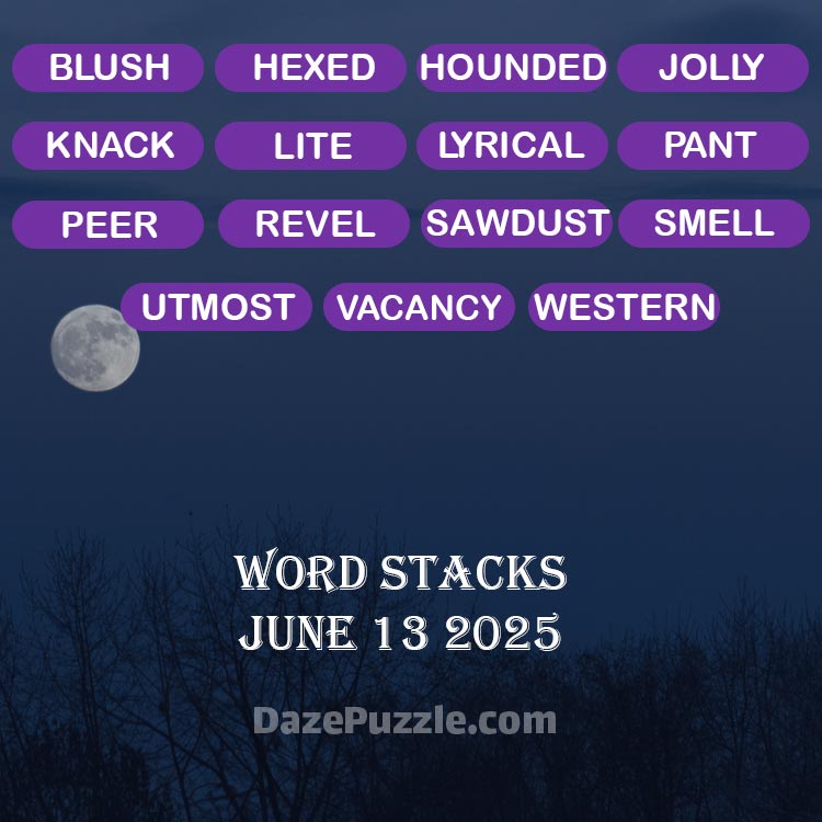 word stacks june 13 2025