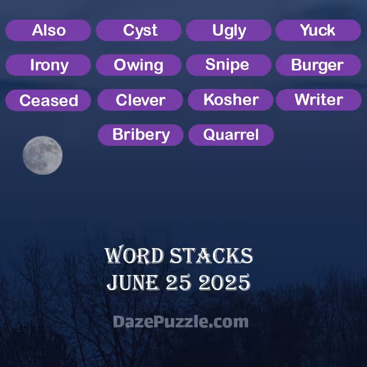 word stacks june 25 2025