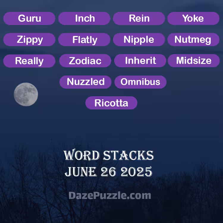 word stacks june 26 2025
