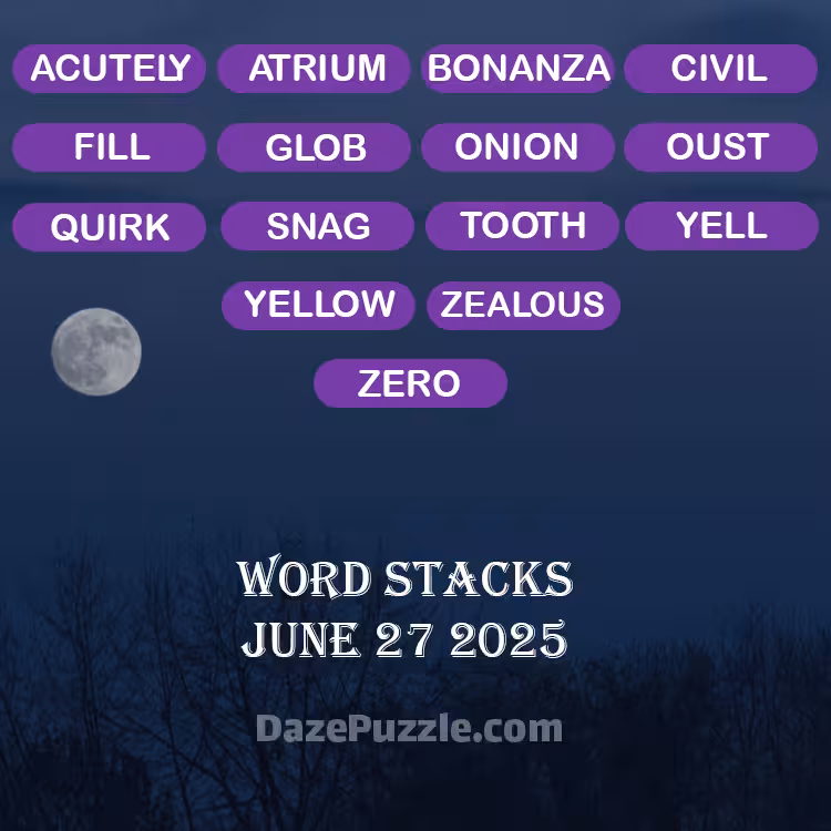 word stacks june 27 2025