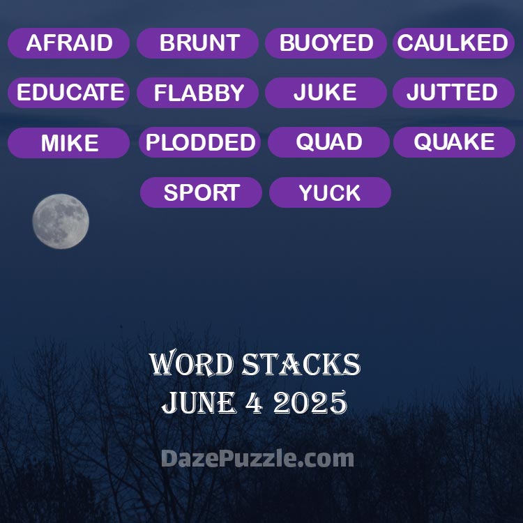 word stacks june 4 2025