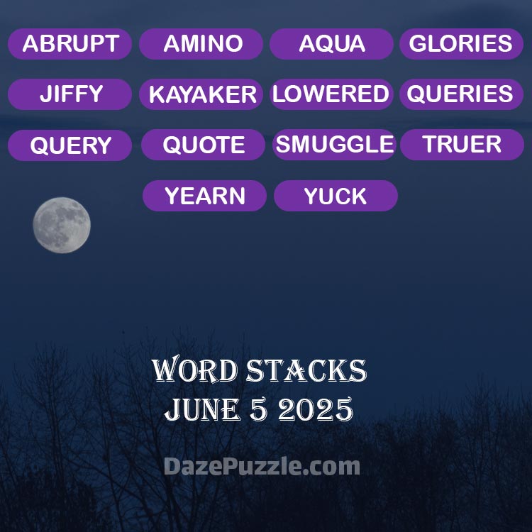 word stacks june 5 2025