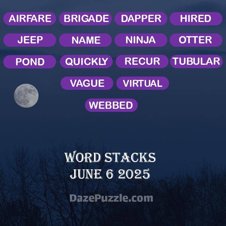 word stacks june 6 2025