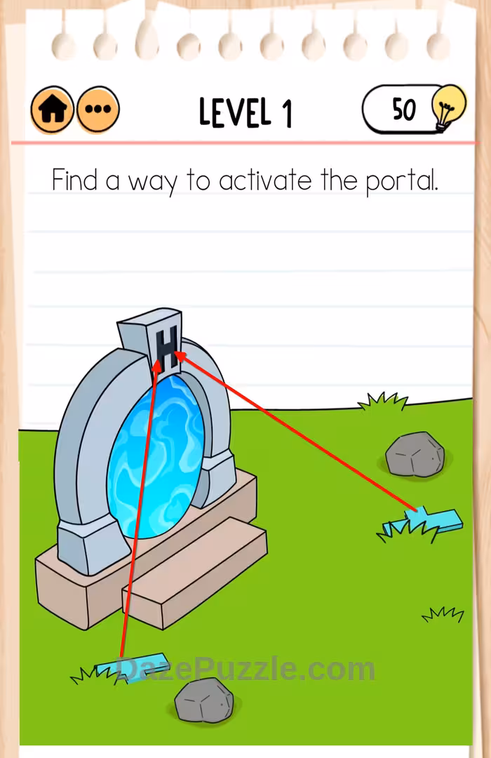 Brain Test 2 Quest for brainiac level 1 answer 1
