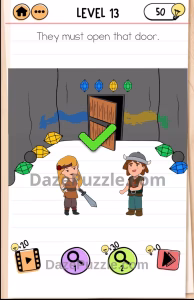 Brain Test 2 Quest for brainiac level 13 answer 1