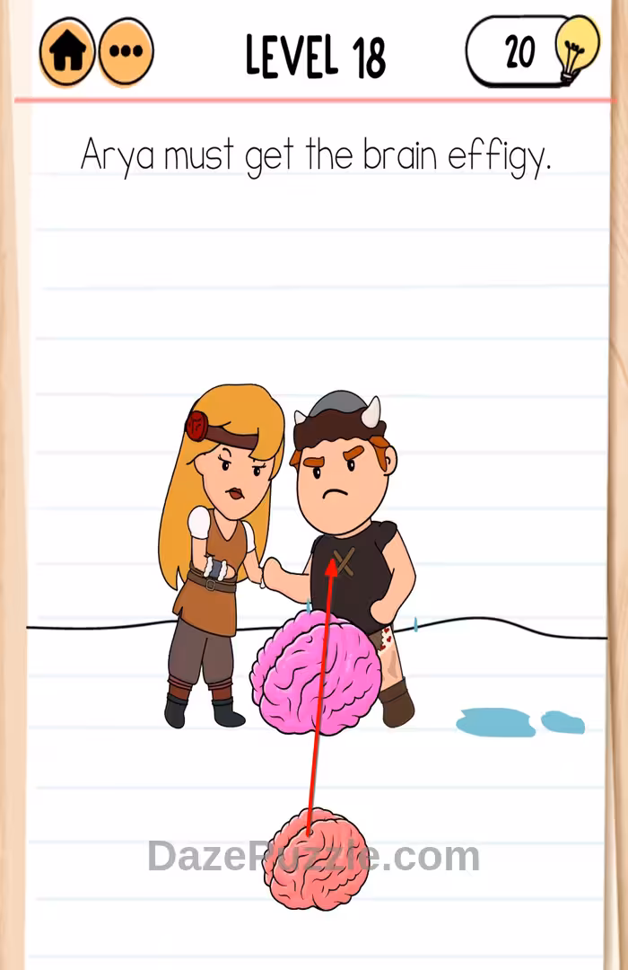 Brain Test 2 Quest for brainiac level 18 answer 1