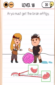 Brain Test 2 Quest for brainiac level 18 answer 1