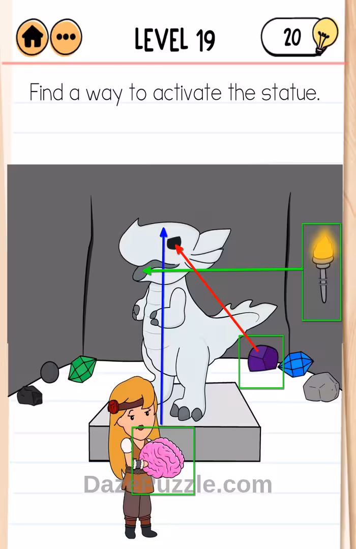 Brain Test 2 Quest for brainiac level 19 answer 1
