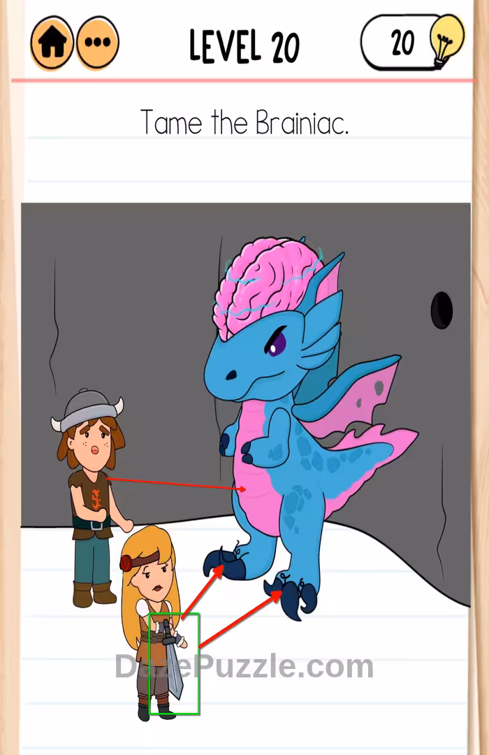 Brain Test 2 Quest for brainiac level 20 answer 1