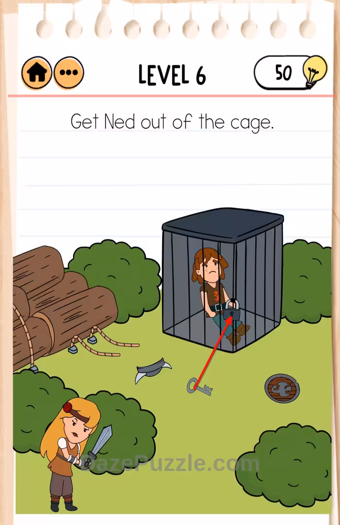 Brain Test 2 Quest for brainiac level 6 answer 1