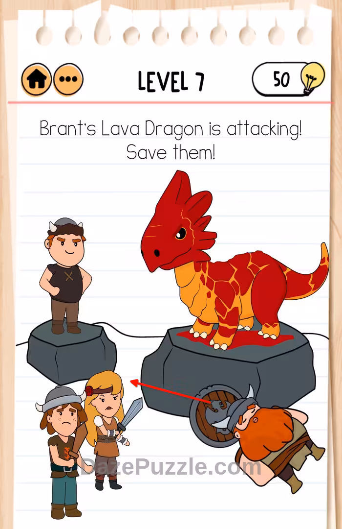 Brain Test 2 Quest for brainiac level 7 answer 1