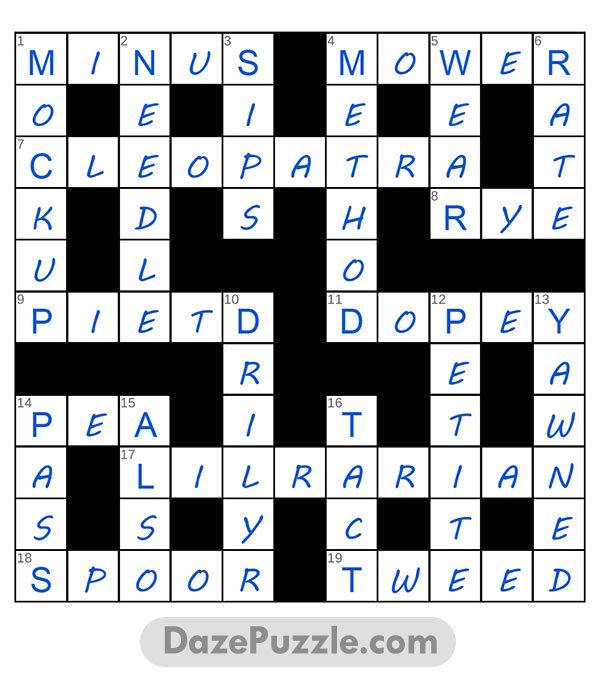 puzzle page crossword 26 july 2025 answer