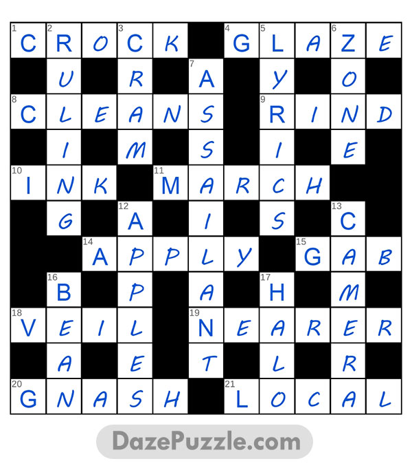 puzzle page crossword 29 july 2025 answer