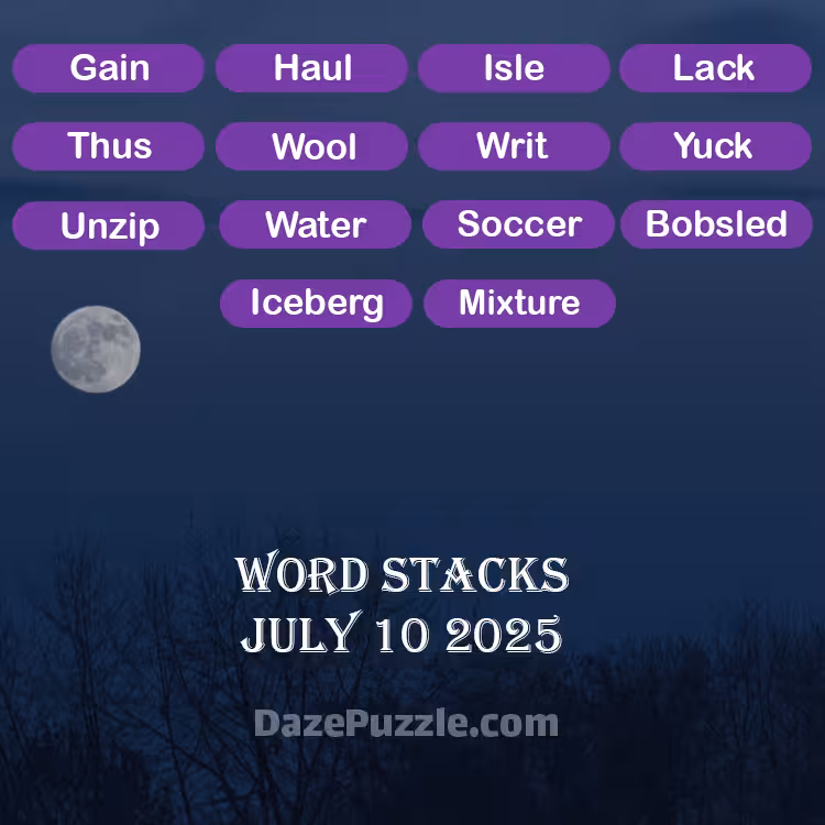 word stacks july 10 2025