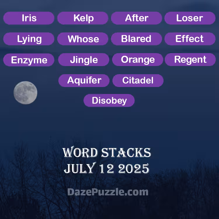 word stacks july 12 2025