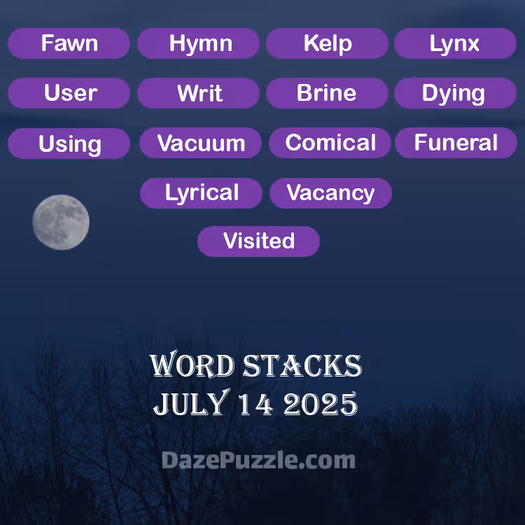 word stacks july 14 2025