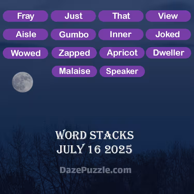 word stacks july 16 2025