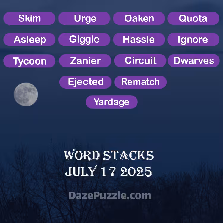 word stacks july 17 2025