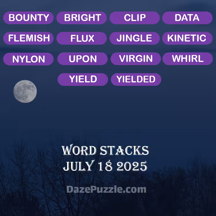 word stacks july 18 2025