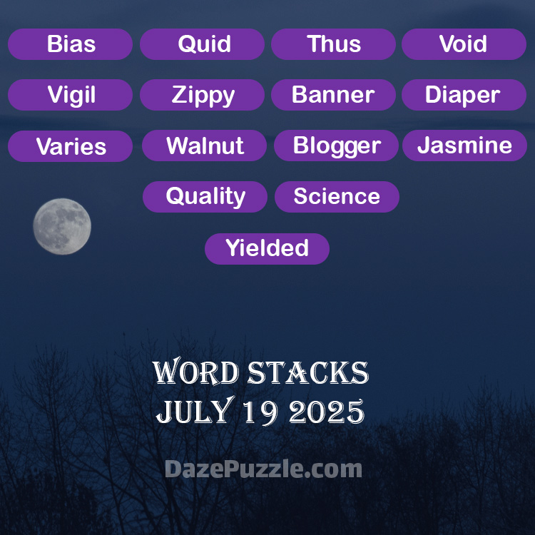 word stacks july 19 2025