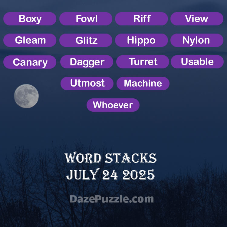word stacks july 24 2025