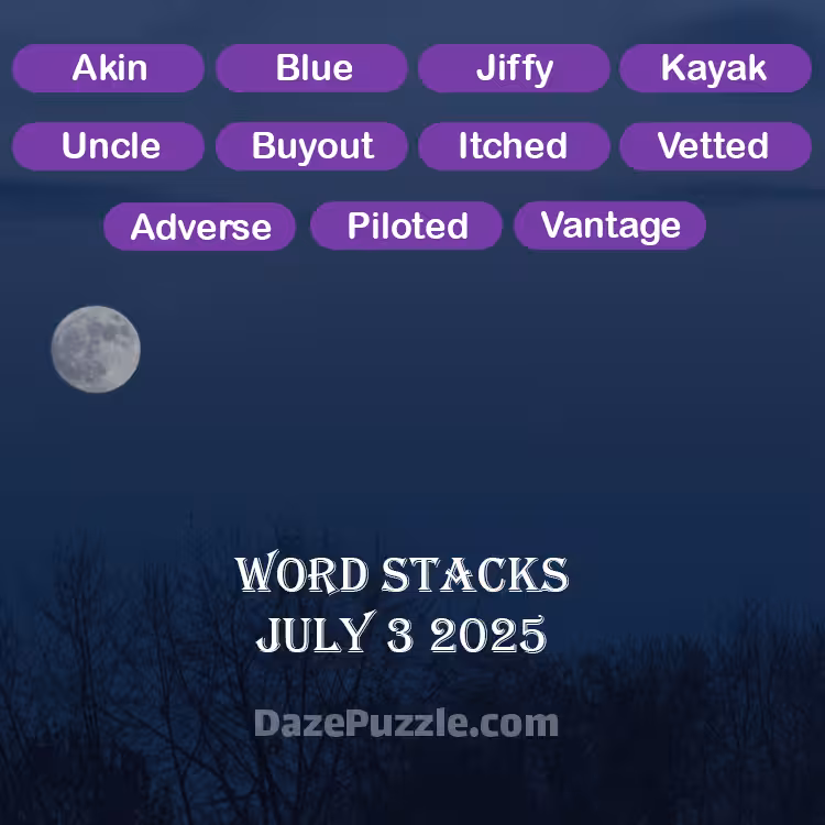 word stacks july 3 2025