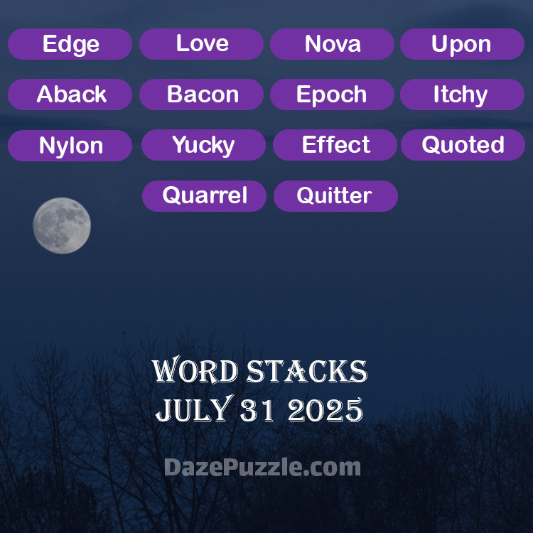 word stacks july 31 2025