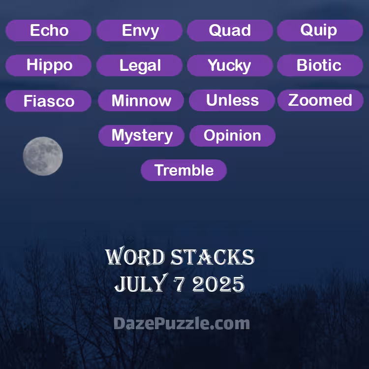 word stacks july 7 2025