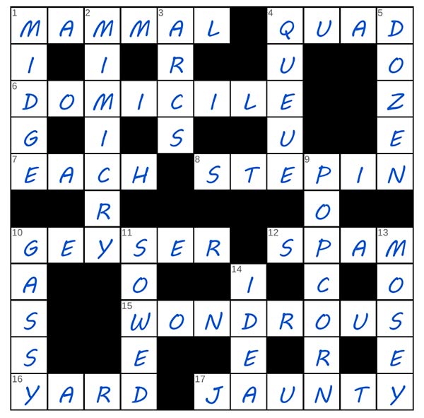 puzzle page crossword 13 august 2025