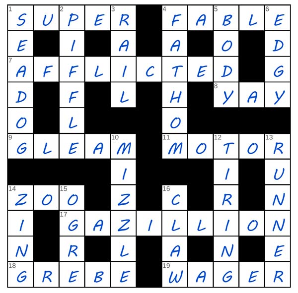puzzle page crossword 16 august 2025