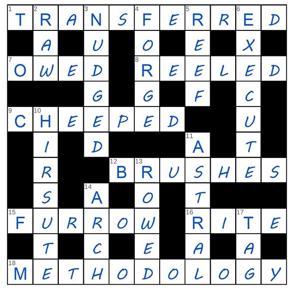 puzzle page crossword 18 august 2025 answer