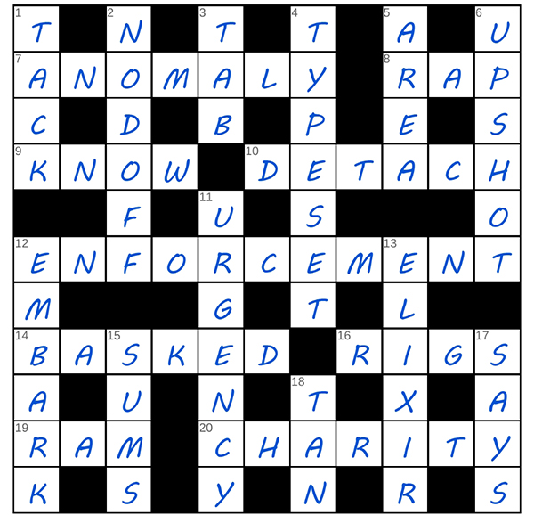 puzzle page crossword 22 august 2025