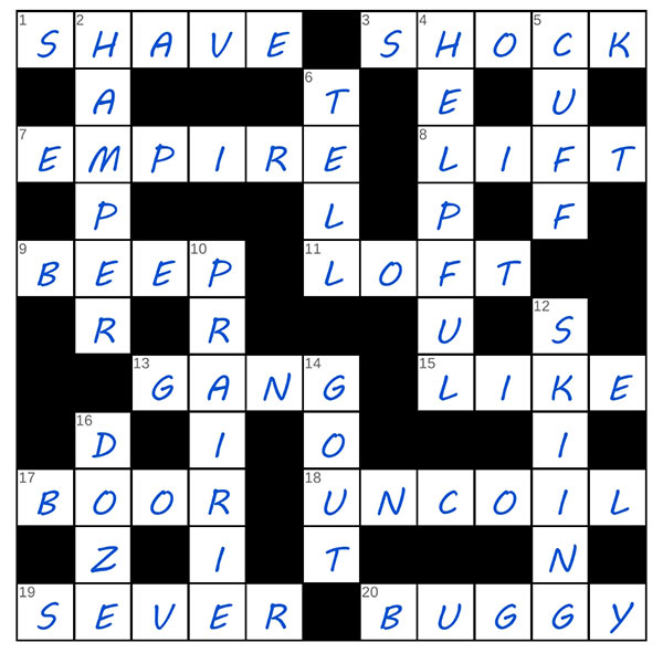 puzzle page crossword 27 august 2025