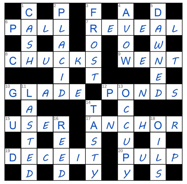 puzzle page crossword 6 august 2025
