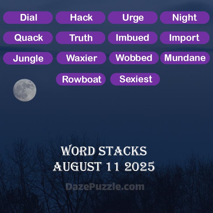 word stacks august 11 2025