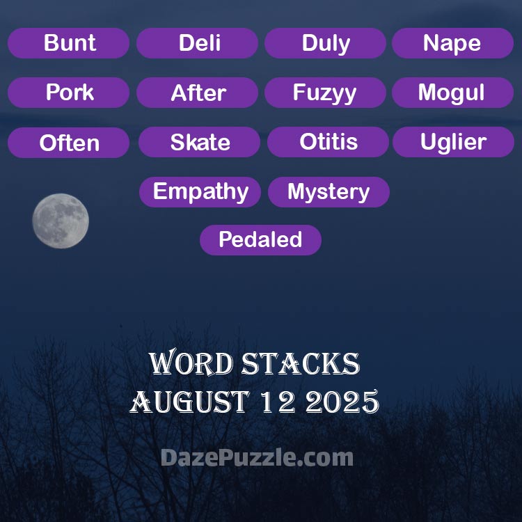 word stacks august 12 2025