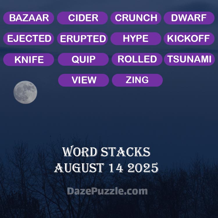 word stacks august 14 2025