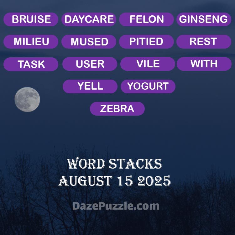 word stacks august 15 2025