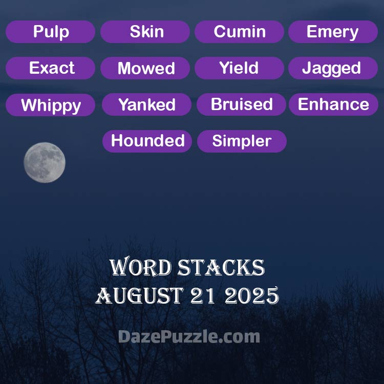 word stacks august 21 2025