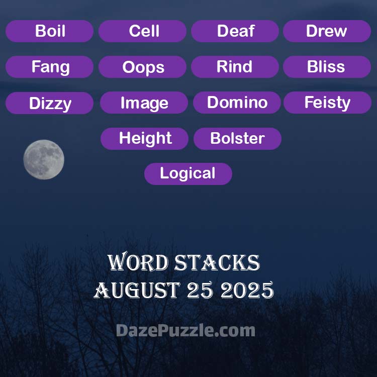word stacks august 25 2025