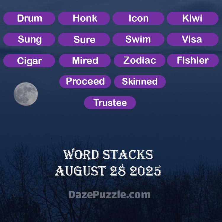 word stacks august 28 2025