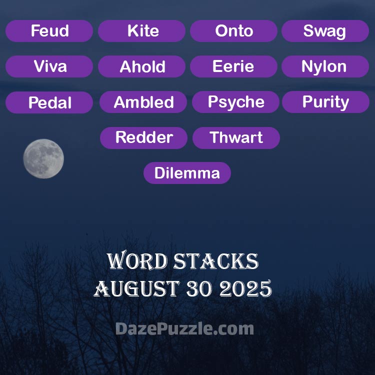 word stacks august 30 2025