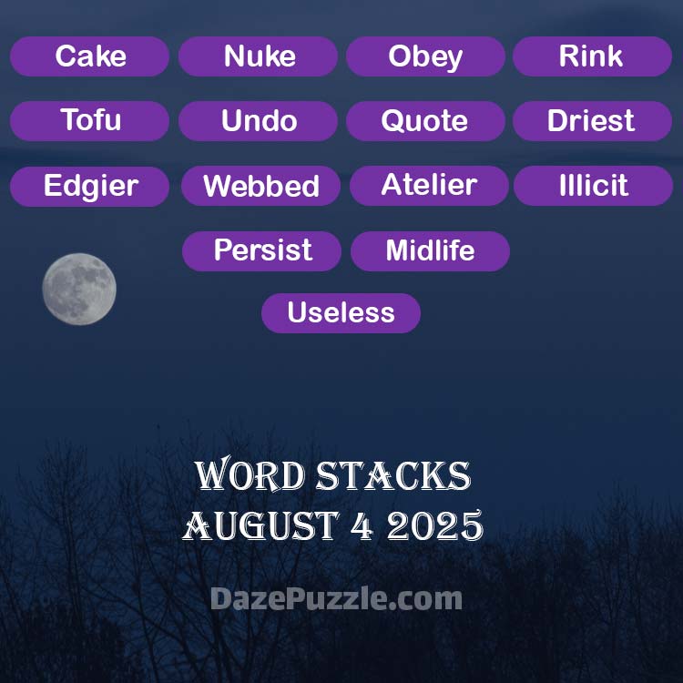 word stacks august 4 2025