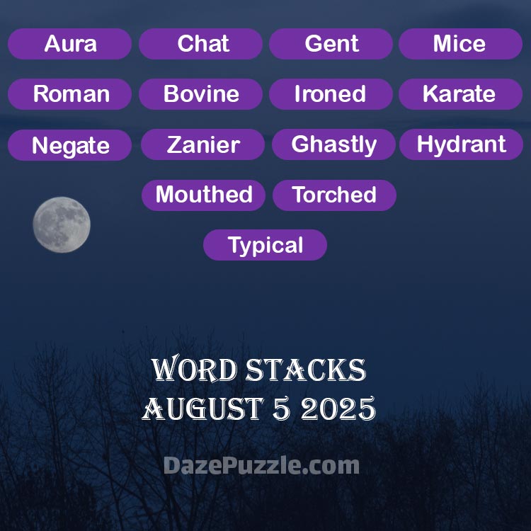 word stacks august 5 2025
