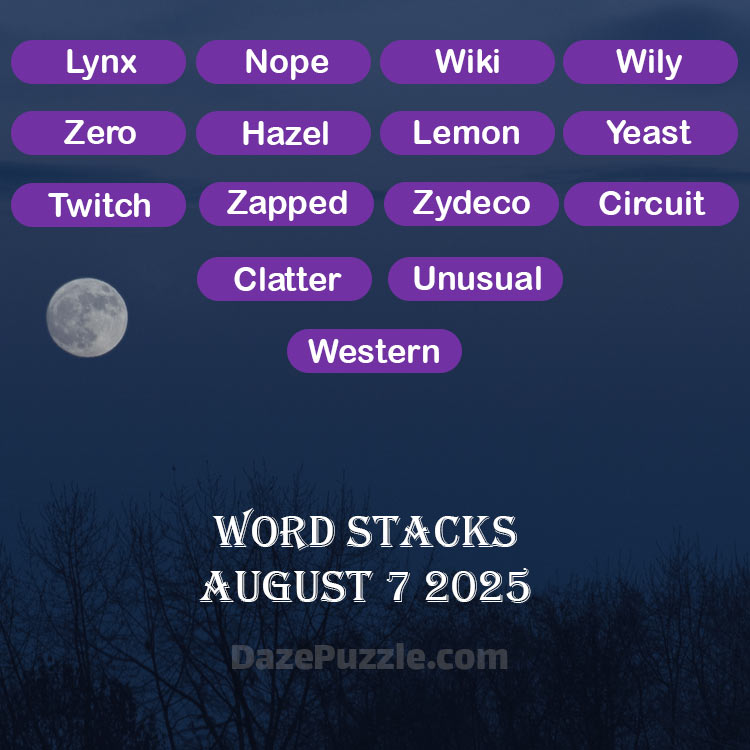 word stacks august 7 2025